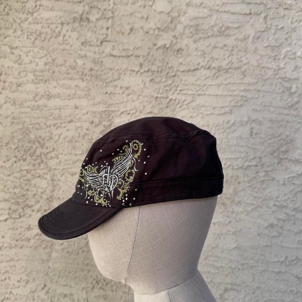 HARLEY DAVIDSON RHINESTONE EMBROIDERED CADET CAP - Picture 4 of 7